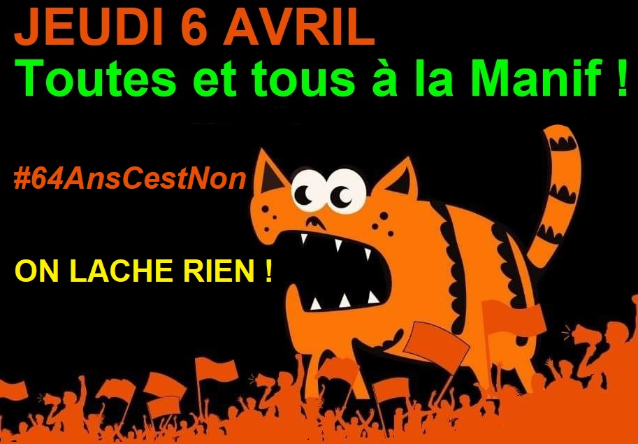 TOUS LES POINTS DE LA MOBILISATION DE CE JEUDI 6 AVRIL !
