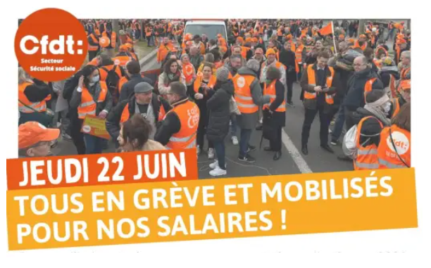 [SÉCU] GREVE DU 22 JUIN 2023 POUR LES SALAIRES !