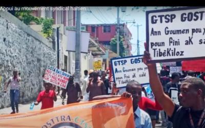 LA CFDT EN APPUI AU MOUVEMENT SYNDICAL HAÏTIEN